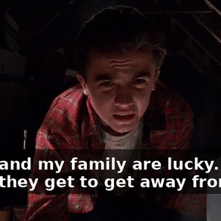 Nicki and my family are lucky. At least they get to get away from me.