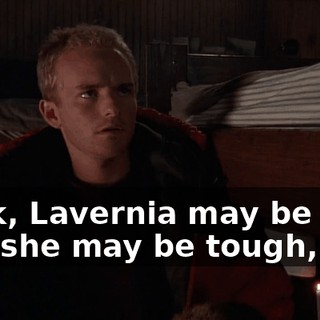 Look, Lavernia may be evil, and she may be tough,