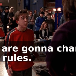 We are gonna change the rules.