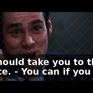 - l should take you to the police. - You can if you like.