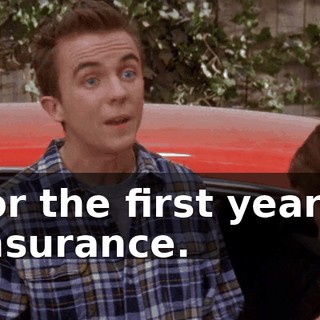 for the first year's insurance.