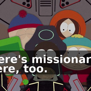 There's missionaries there, too.