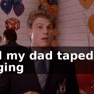 And my dad taped me singing