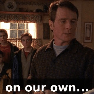 on our own...