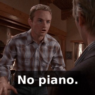 No piano.