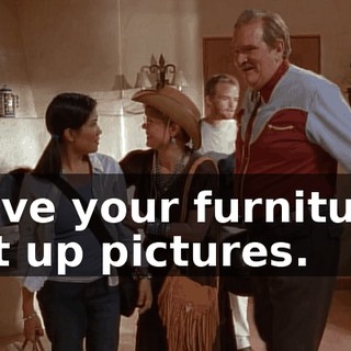 Move your furniture, put up pictures.