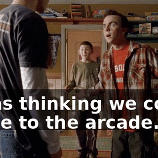 I was thinking we could drive to the arcade.