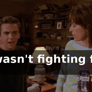 I wasn't fighting for it.