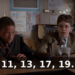 11, 13, 17, 19.