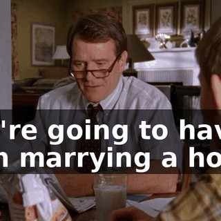 you're going to have a man marrying a horse