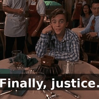 Finally, justice.