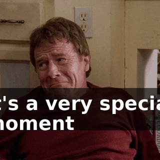 It's a very special moment