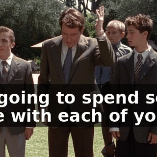 I'm going to spend some time with each of you