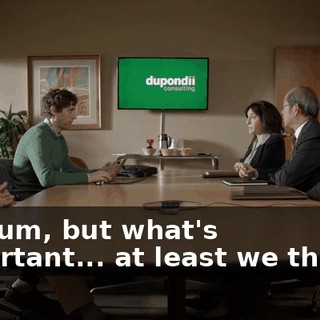 Yes, um, but what's important... at least we think...