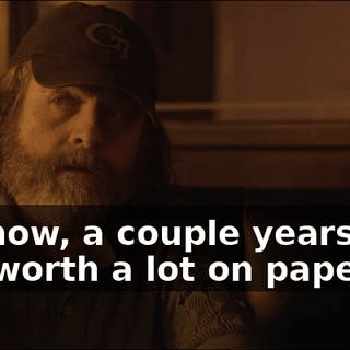 You know, a couple years back, I was worth a lot on paper,