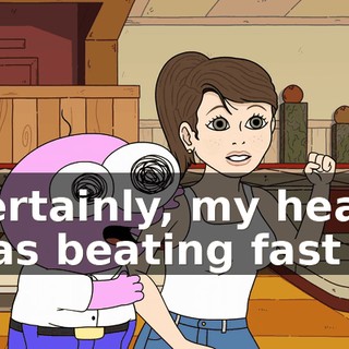 ♪ Certainly, my heart was beating fast ♪