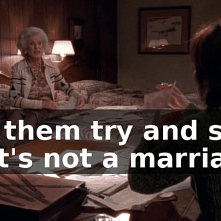 Let them try and say that's not a marriage.