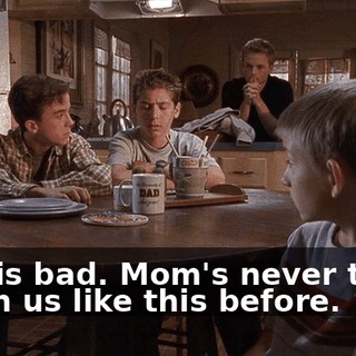 This is bad. Mom's never taken off on us like this before.
