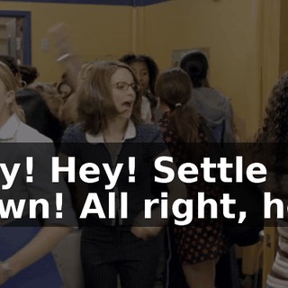 Hey! Hey! Settle down! All right, hey.