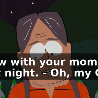 I saw with your mom that night. - Oh, my God,