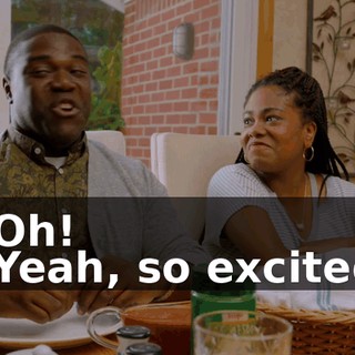 - Oh! - Yeah, so excited.