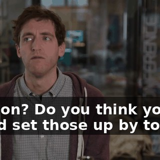 Pardon? Do you think you could set those up by today?