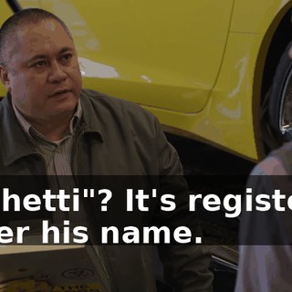 "Bighetti"? It's registered under his name.