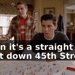 Then it's a straight shot down 45th Street,