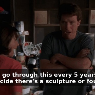 I won't go through this every 5 years when you decide there's a sculpture or fountain