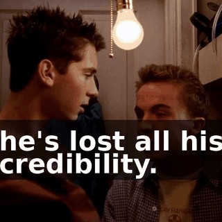 he's lost all his credibility.