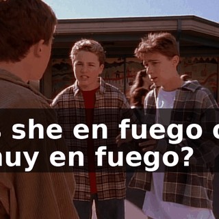 Is she en fuego or muy en fuego?