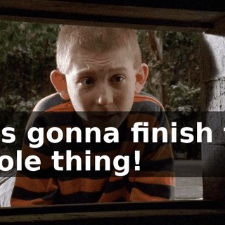 He's gonna finish the whole thing!