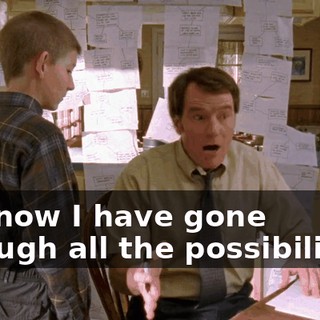 But now I have gone through all the possibilities,