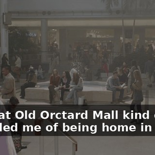 Being at Old Orctard Mall kind of reminded me of being home in Africa.