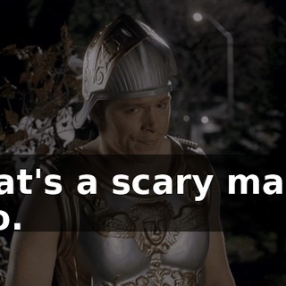 That's a scary mask, bro.