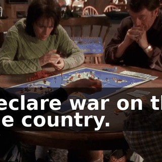 I declare war on that blue country.