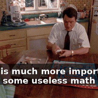 This is much more important than some useless math test.