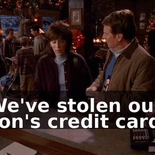 We've stolen our son's credit card.