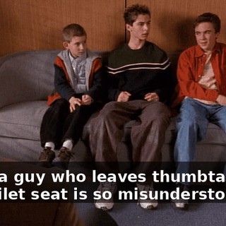 Yeah, a guy who leaves thumbtacks on the toilet seat is so misunderstood.