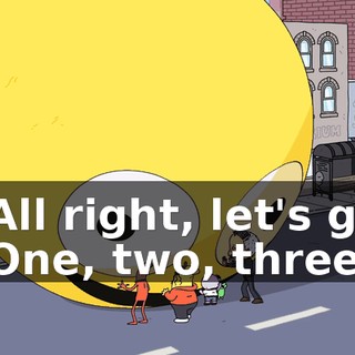 - All right, let's go. - One, two, three.