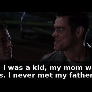 When l was a kid, my mom worked nights. l never met my father.