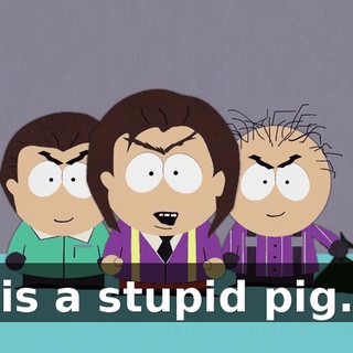 is a stupid pig.
