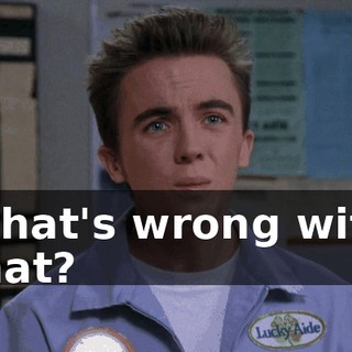 What's wrong with that?