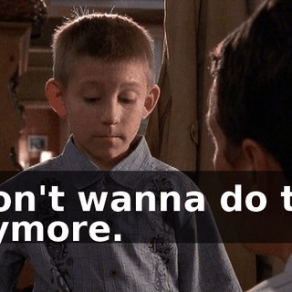 I don't wanna do this anymore.