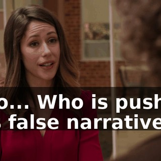 Who... Who is pushing this false narrative