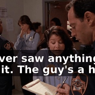 I never saw anything like it. The guy's a hero.