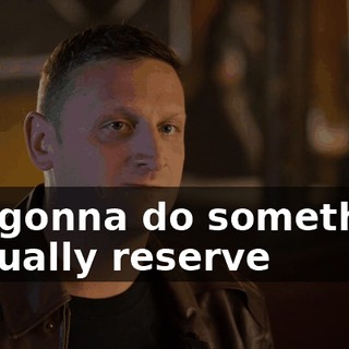 I'm gonna do something I usually reserve