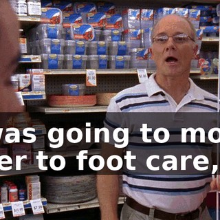 I was going to move over to foot care,