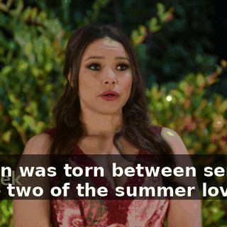 Megan was torn between sending home two of the summer lovers.