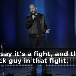 Let's say it's a fight, and there's a black guy in that fight.